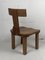 Chaise Basse ou Chaise pour Enfant Brutaliste en Chêne, Pays-Bas, 1970s 10