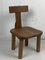 Dutch Brutalist Oak Low Chair or Childrens Chair, 1970s 5