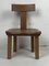 Dutch Brutalist Oak Low Chair or Childrens Chair, 1970s 3