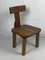 Dutch Brutalist Oak Low Chair or Childrens Chair, 1970s 8