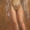 Mola Natalia, Figure of Woman, 1936, Oil on Wood, Framed 7