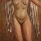 Mola Natalia, Figure of Woman, 1936, Oil on Wood, Framed 13