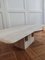 Tavolino da caffè rettangolare scultoreo in travertino di Claude Berraldacci, Immagine 11