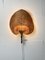 Lampada da parete Uchiwa Fan in vimini di Gilbert, New York, USA, anni '60, Immagine 12