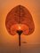 Lampada da parete Uchiwa Fan in vimini di Gilbert, New York, USA, anni '60, Immagine 9