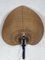 Lampada da parete Uchiwa Fan in vimini di Gilbert, New York, USA, anni '60, Immagine 8