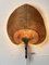 Lampada da parete Uchiwa Fan in vimini di Gilbert, New York, USA, anni '60, Immagine 2