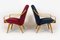 Mid-Century Pink & Blue Bentwood Armchairs attributed to Jaroslav Smidek for TON, 1960s, Set of 2 16