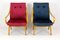 Mid-Century Pink & Blue Bentwood Armchairs attributed to Jaroslav Smidek for TON, 1960s, Set of 2, Image 4
