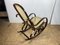 Wood and Cane Rocking Chair, 1970s 10