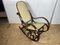 Wood and Cane Rocking Chair, 1970s, Image 1