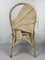 Palm Leaf Pencil Reed, Rattan & Bambus Stühle im Stil von Vivai Del Sud, 1980er, 2er Set 6