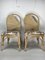 Palm Leaf Pencil Reed, Rattan & Bamboo Chairs in the style of Vivai Del Sud, 1980s, Set of 2, Image 10