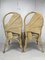 Palm Leaf Pencil Reed, Rattan & Bamboo Chairs in the style of Vivai Del Sud, 1980s, Set of 2 3