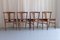 Danish Oak Dining Chairs by H. Kjærnulf, 1960s, Set of 4 6