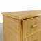 Vintage Wicker, Bamboo, Rattan Chest of Drawers in the style of Tito Agnoli, 1970s 5