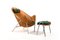 Chaise et Repose-pieds Bo-360 par Erik Ole Jørgensen pour Bovirke, 1953, Set de 2 1