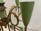 Lámpara de araña italiana de bronce de Stilnovo, años 50, Imagen 4