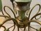 Italian Bronze Chandelier from Stilnovo, 1950s 5