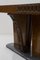 Mesa de comedor italiana de bronce, madera y mármol, años 50, Imagen 7