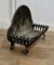 Dainty Free Standing Fire Basket in Iron, 1920s 4
