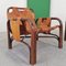 Leather Armchairs and Bamboo attributed to Tito Agnoli for Bonacina, 1970s, Set of 2, Image 17
