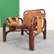 Leather Armchairs and Bamboo attributed to Tito Agnoli for Bonacina, 1970s, Set of 2 12