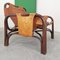 Leather Armchairs and Bamboo attributed to Tito Agnoli for Bonacina, 1970s, Set of 2 7