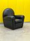 Vanity Fair XC Armchair in Genuine Black Leather from Poltrona Frau 4