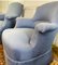 Napoleon III French Toad Armchairs in Blue Upholstery, 1860s, Set of 2 10