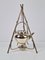 Silver Plated Hanging Teapot with Faux Tripod Stand and Burner from Martin Hall & Co., Set of 2 1