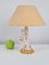 Lampada da tavolo fatta a mano in porcellana Bisque placcata in oro, Italia, anni '50, Immagine 8