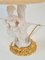 Lampada da tavolo fatta a mano in porcellana Bisque placcata in oro, Italia, anni '50, Immagine 4