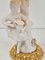 Lampada da tavolo fatta a mano in porcellana Bisque placcata in oro, Italia, anni '50, Immagine 2