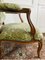 Butacas francesas reina Luis XV de tapicería de terciopelo verde, década de 1860. Juego de 2, Imagen 6