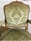 Queen Louis XV French Cabriolet Armchairs in Green Velvet Upholstery, 1860s, Set of 2 9