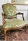 Queen Louis XV French Cabriolet Armchairs in Green Velvet Upholstery, 1860s, Set of 2 5