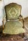 Queen Louis XV French Cabriolet Armchairs in Green Velvet Upholstery, 1860s, Set of 2 3