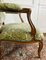 Queen Louis XV French Cabriolet Armchairs in Green Velvet Upholstery, 1860s, Set of 2, Image 12