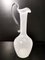 Vintage Murano Glass Pitcher Vase with White and Transparent Canes, 1950s, Image 6