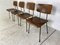 Teak and Steel Dining Chairs by Tjerk Reijenga for Pilastro, 1950s-1960s, Set of 4 4