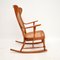 Rocking Chair en Bois Courbé et en Rotin, France, 1900s 4