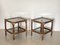 Bamboo and Glass Tables, 1970s, Set of 2 1