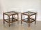 Tables en Bambou et Verre, 1970s, Set de 2 1