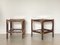 Tables en Bambou et Verre, 1970s, Set de 2 3