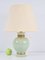 Hollywood Regency Green and Gold Ceramic Table Lamp from Le Dauphin, France, 1970s, Image 11