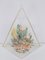 Arreglo floral piramidal de vidrio acrílico, años 70, Imagen 3