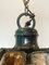 Lámpara de araña brutalista de hierro forjado y vidrio coloreado, Imagen 11