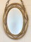 Bamboo Oval Mirror, 1970s, Image 2