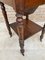 English Regency Walnut Table with Wings and Wheels, 1920s 9